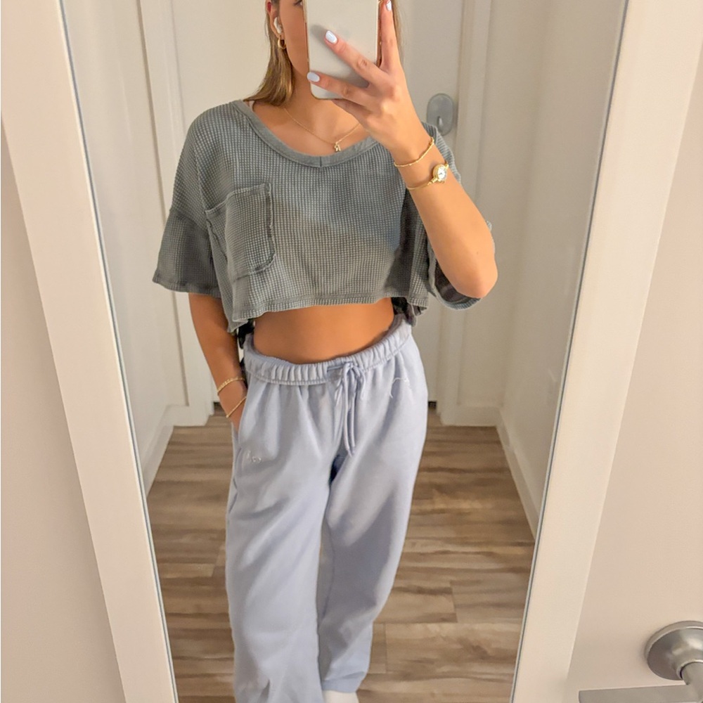 Green Cropped Top